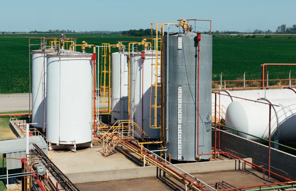 Tanques de la planta de Rosario Bioenergy